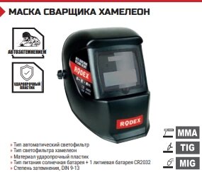 МАСКА СВАРЩИКА ХАМЕЛЕОН С АВТОЗАТЕМНЕНИЕМ