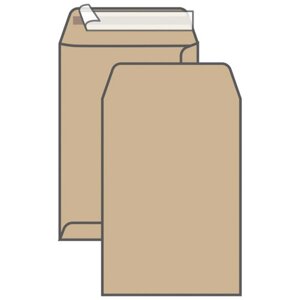 Конверт С4 UltraPac (229х324 мм) пакет, коричневый, удаляемая лента