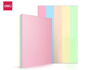 Бумага цветная Deli "Pastel", А4, 80 г/кв. м., 100 л., 5 цветов