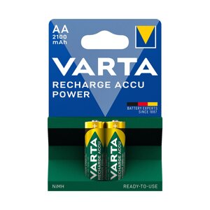 Аккумулятор, VARTA, R2U (HR6), AA, 1.2 V, 2100 мАч, 2 шт., Блистер