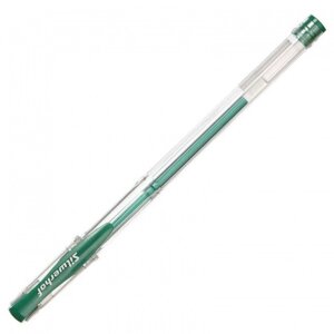 Ручка гелевая SILWERHOF "Laconic" 0,7 мм, зеленая