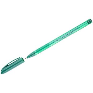 Ручка шариковая "Luxor Focus Icy", 1мм, зелёная, чернила на масляной основе, зелёный тонированный корпус