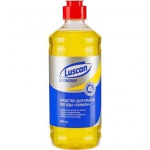 Средство для мытья посуды лимон, 500 мл, Luscan Economy