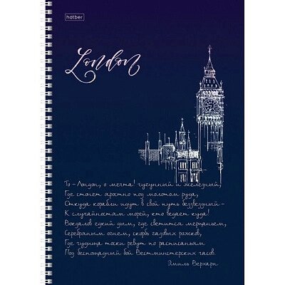 Тетрадь "Hatber", 80л, А4, линия, многоуровневая перфорация, на гребне, серия "Ассорти" от компании ИП Globus trade - фото 1