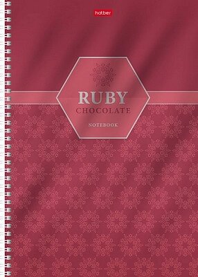 Тетрадь "Hatber", 96л, А4, клетка, лак, металлизация, на гребне, серия "Chocolate" от компании ИП Globus trade - фото 1