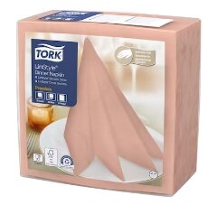 Tork LinStyle Premium салфетки для декора стола, коралловая