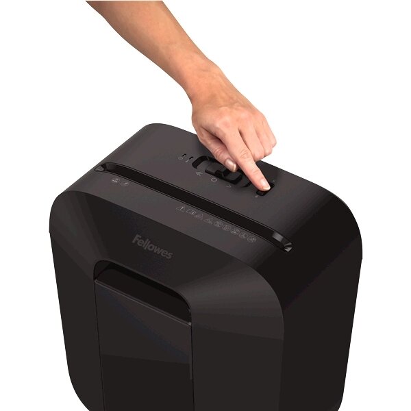 Уничтожитель документов "Fellowes Powershred LX25", DIN P-4, 4х37мм, 6 листов, 11,5 литров, чёрный от компании ИП Globus trade - фото 1