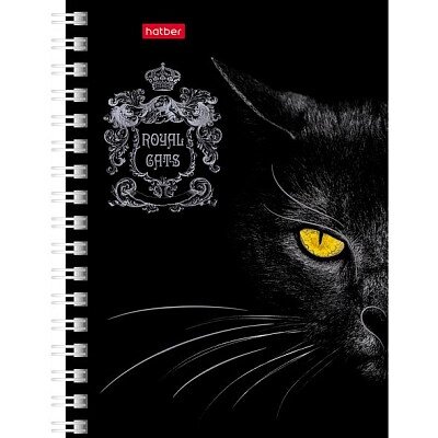 Записная книжка "Hatber", 80л, А6, клетка, на гребне, серия "Royal Cats" от компании ИП Globus trade - фото 1