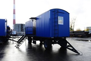 Вагон дом на прицеп шасси ТОРОС жилой на 8 мест
