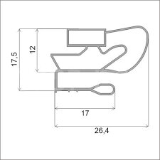 Уплотнитель для холодильника Атлант МХМ 268 МШ 2706 х. к. 1080*560 мм