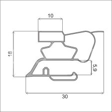 Уплотнитель для холодильника Стинол 117 м. к 650*570 мм
