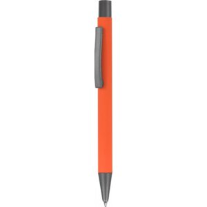 Ручка металлическая SOFT TOUCH, цвет оранжевый