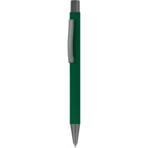 Ручка металлическая SOFT TOUCH, цвет зеленый