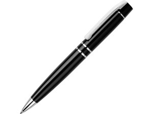 Ручка UMA VIP Металл. клип, декор. вставки хромированные, черный/серебро. В подарочной упаковке - пенал на магните