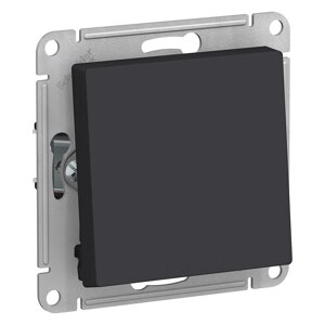 Atlasdesign 1-клавишный переключатель, сх. 6, 10ах, механизм, карбон
