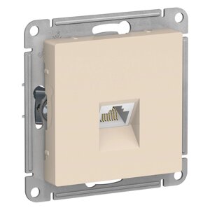 Atlasdesign розетка компьютерная RJ45, кат. 5е, механизм, бежевый