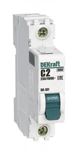 Dekraft 11050dekвт. выкл. 1р 2а х-ка C ва-101 4,5ка
