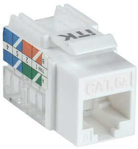 ITK CS1-1C6au-11-6A модуль keystone jack кат. 6A UTP 110 IDC 90град