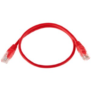 ITK Коммутационный шнур (патч-корд), кат. 5Е FTP, 0,5м, красный