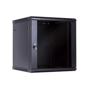 LinkBasic 12U 600*600*635, Шкаф телекоммуникационный, цвет чёрный, передняя дверь стеклянная (тонированная)
