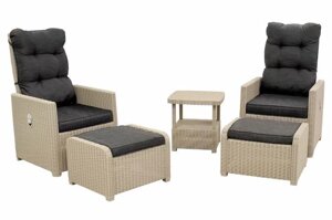 GARDECK Комплект уличной мебели с откидывающейся спинкой MANCHESTER OTTO SET 2, серый