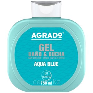 AGRADO гель для ванн и душа"Aqua blue" увлажняющий 750мл