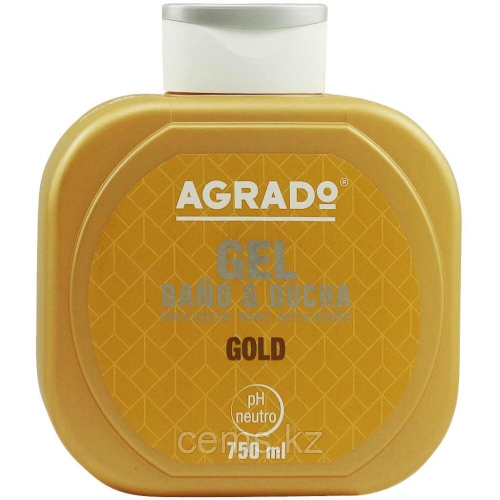 AGRADO гель для ванн и душа "Gold" увлажняющий 750мл от компании ТОО "Компания CEMS" - фото 1
