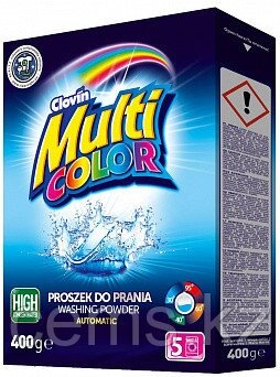 Clovin multicolor стиральный порошок 400 гр коробка от компании ТОО "Компания CEMS" - фото 1