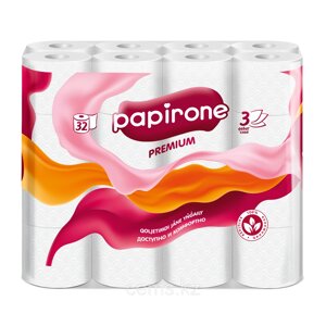 Туалетная бумага "Papirone" (Premium), 32 рулона