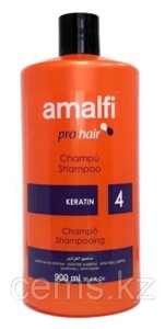 AMALFI шампунь Профессиональный Кератиновый "Keratin", для всех типов волос 900мл