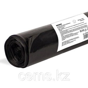 Пакеты для мусора ПВД рулон 200 л черные 10 шт. Standart