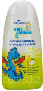 B. J. Bibi Dream Mягкий шампунь и гель для купания 2в1 Экстракт Алоэ + миндальное масло 300мл.