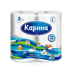 Бумажные полотенца Карина 2 рулона