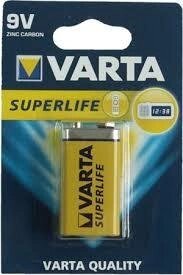 Батарейка крона 9v VARTA superlife 6F22