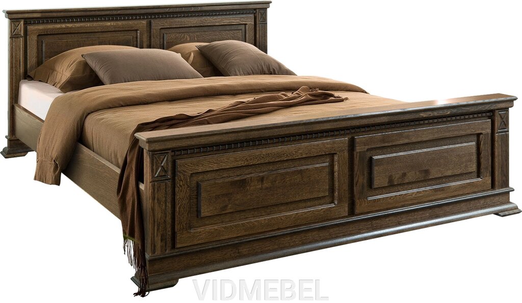 Кровать двойная «Верди Люкс» 1,8*2,0 П434.14м венге от компании VIDMEBEL - фото 1