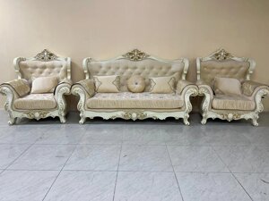 Мягкая мебель Фараон бежевый 3+1+1 (диван и два кресла) Россия