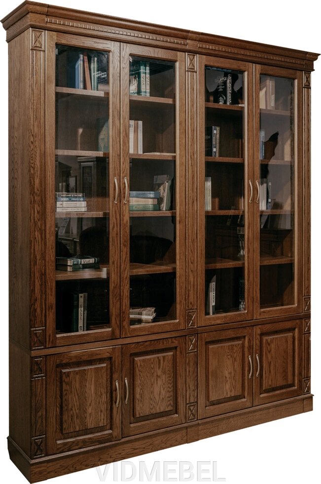 Набор мебели для библиотеки «Верди Люкс 4» П523. Н4 черешня от компании VIDMEBEL - фото 1