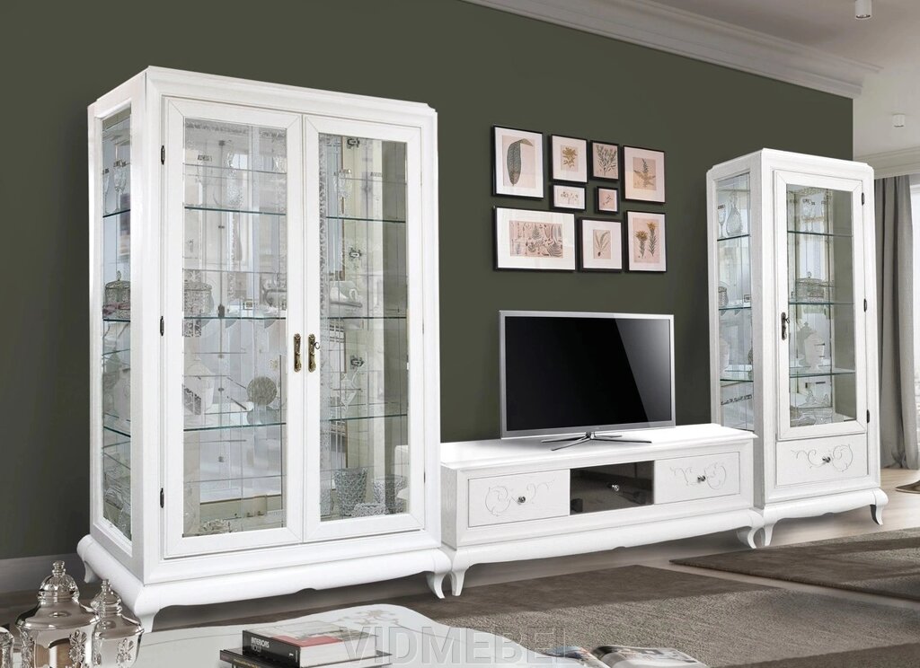 Набор мебели для гостиной «Соната» ММ-284 Белая эмаль + ТП Молодечномебель от компании VIDMEBEL - фото 1