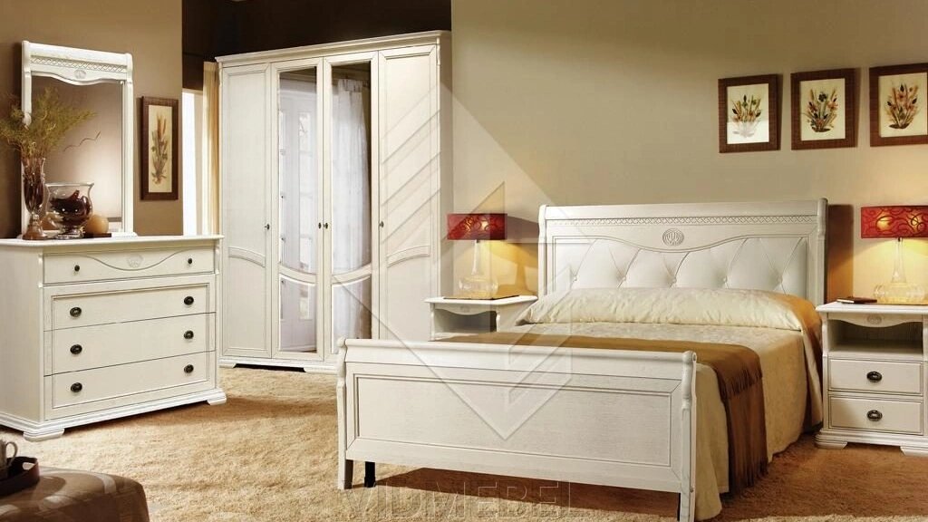 Набор мебели для спальни «Лика» ММ-137 белая Молодечномебель от компании VIDMEBEL - фото 1