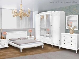 Набор мебели для спальни «Соната» ММ-283 Белая эмаль + ТП Молодечномебель