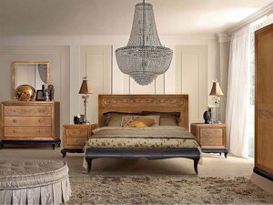 Набор мебели для спальни «Соната» ММ-283 Коньяк + горький шоколад Молодечномебель