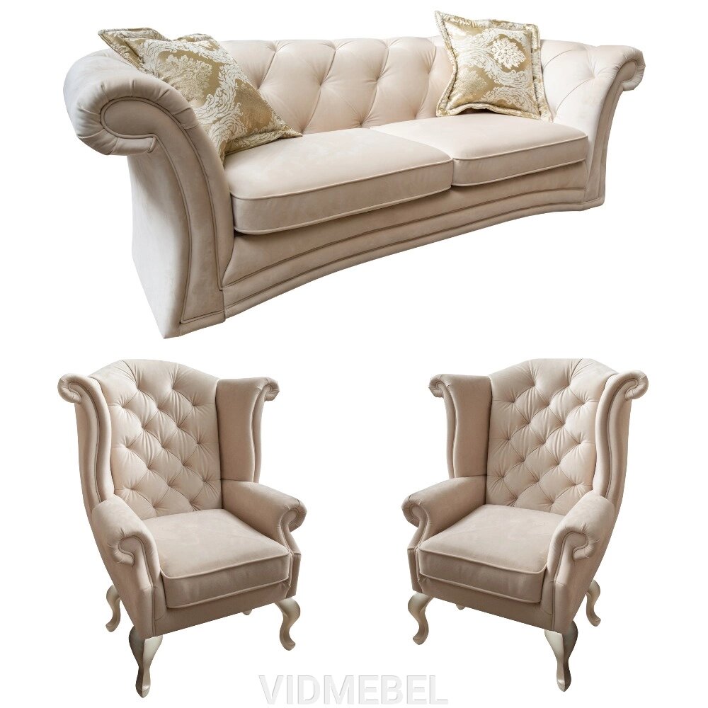 Набор мебели Корлеоне 3М+12+12 (30171(1)+30013(1), 20гр) Пинскдрев от компании VIDMEBEL - фото 1
