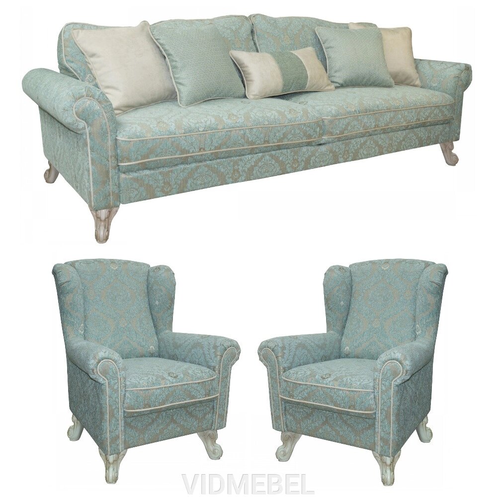 Набор мебели «Николь Royal» 3М+12+12 тк. 908(1)+653(1)+908(0), гр 21 Пинскдрев от компании VIDMEBEL - фото 1