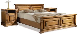 Кровать двойная «Верди Люкс» 1,6*2,0 П434.08м Дуб рустикаль с патиной в Астане от компании VIDMEBEL