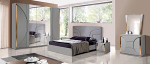 Спальный гарнитур Каталея 5Д серый Форест Групп в Астане от компании VIDMEBEL