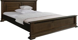 Кровать двойная «Верди Люкс» с низким изножьем 18/1 П434.14/1м венге в Астане от компании VIDMEBEL