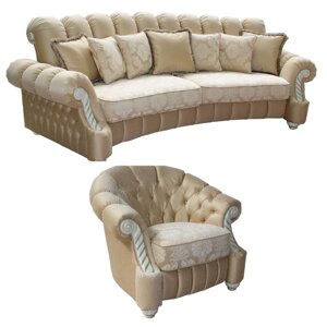 Набор мягкой мебели «Кредо» 3М+12 (31121+311210+311210 тк) в Астане от компании VIDMEBEL
