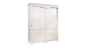 Шкаф для одежды Лика ММ-137-01/02РБ-1 белая эмаль Молодечномебель