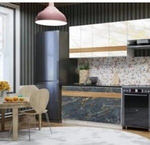 Кухонный гарнитур Рояль мрамор 200 Grand Miks в Астане от компании VIDMEBEL