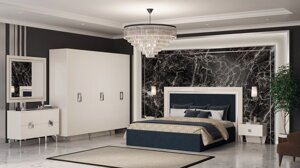 Спальный гарнитур Измир 6Д серебро СКФМ в Астане от компании VIDMEBEL